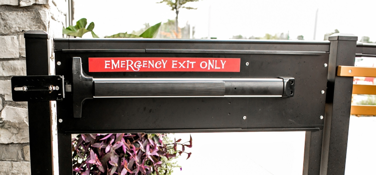 emergency push bar installation in La Habra Heights
