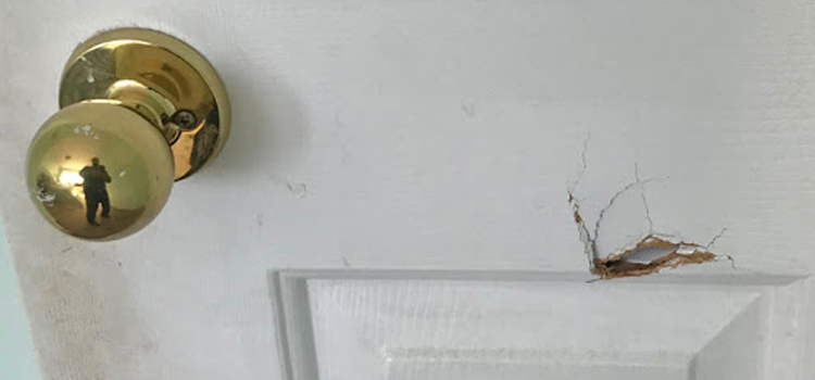 interior door hole repair La Habra Heights